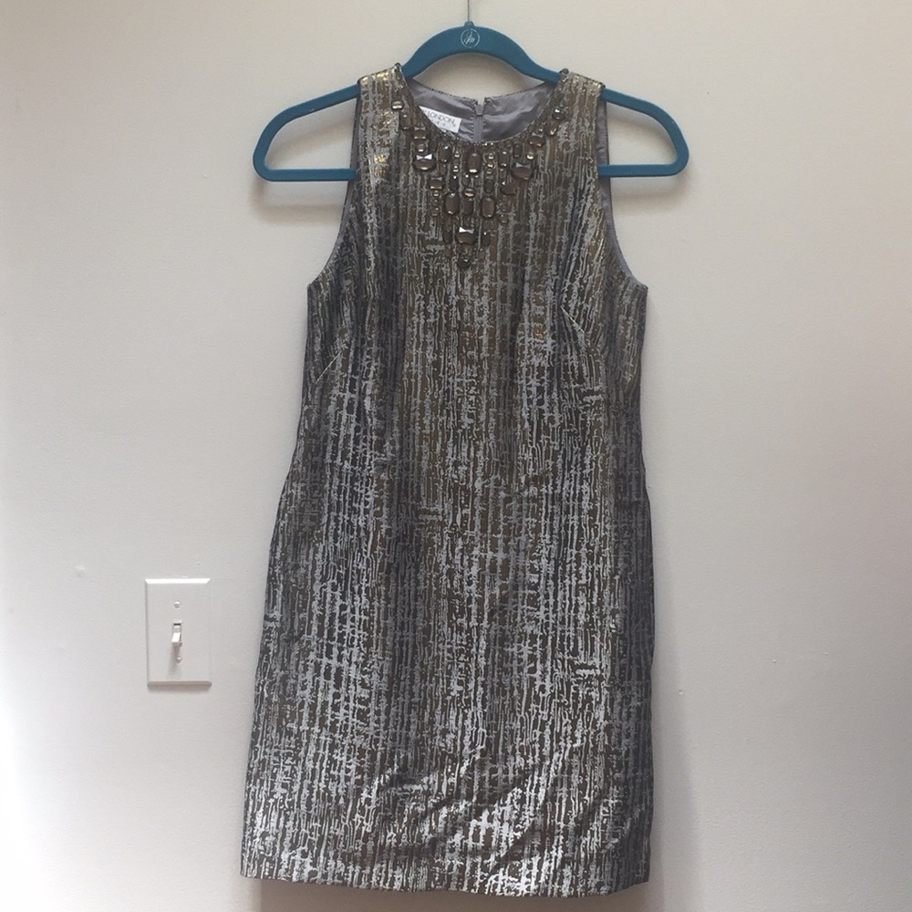 Maggy London Metallic Party Dress